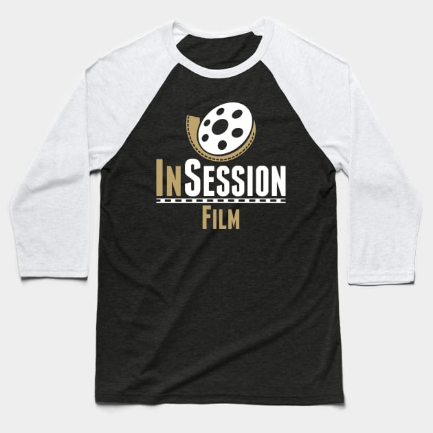 InSession Film Gold and White Logo Baseball T-Shirt by InSession Film